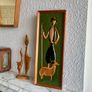 Superb Mid Century Modern Framed Decorative Wall Art in Cold Painted Copper Image 5