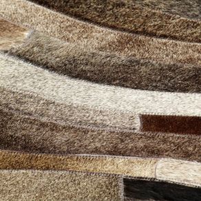Rug Genuine Hair-on Leather Patchwork 160x230 cm Grey/Silver