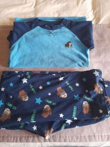 boys fleece pyjamas 12-13 years