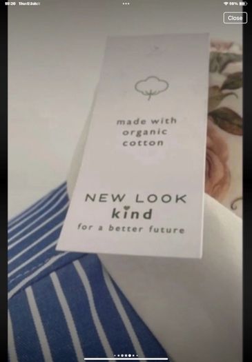 shirt bnwt new look blue & white striped shirt size 12 oversized rrp 39 euro