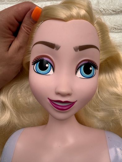 Disney Frozen Elsa Styling Head Used approx. 20 cm. Please see photos