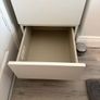 Tall White Drawer Unit with Hidden Mirror Image 9