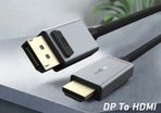 Cabletime 1.8M Active DisplayPort (Male) to HDMI (Male) 4K@60Hz Gold-Plated Nylon Braided LED Light Cable (Brand New/Warranty)