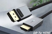 Cabletime 1.8M Active DisplayPort (Male) to HDMI (Male) 4K@60Hz Gold-Plated Nylon Braided LED Light Cable (Brand New/Warranty)