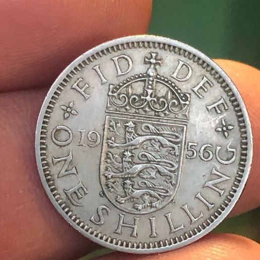 1956 One Shilling Elizabeth II