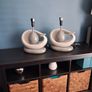 2 x Grey Lamps and lampshades Image 4