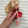 Mini doll I love Minnie Famosa Disney blonde dress red approx. 16 cm. Used Please see pictures Image 6