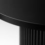 Black Extending Dining Table  Round to Oval Design  100-180cm Image 6