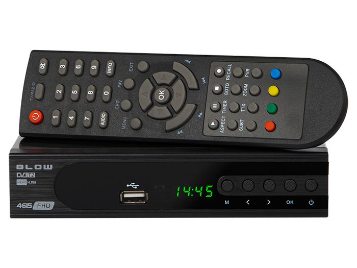 New Tuner TV Decoder Receiver DVB-T2 DVB-T HDMI SCART USB Remote Control #1038