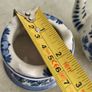 DELFT Small Teapot & Warmer Stand Zenith A 1749 760A Blue Floral RARE Vtg Image 6
