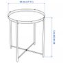 IKEA Gladom black tray table x2 Image 3