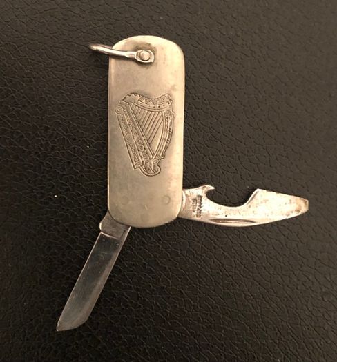 Vintage Guinness Key Ring Pocket Knife Bottle Opener