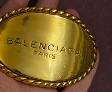 Balenciaga Brass Hair Clip