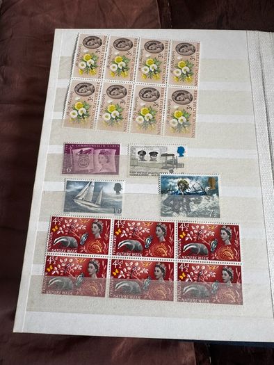 Mint UK album with stamps