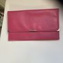 Leather pink document wallet Image 3