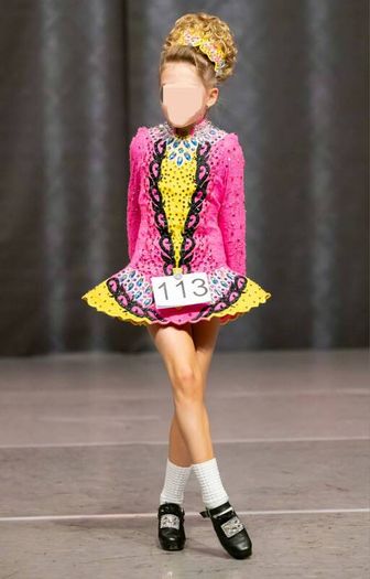 John Carey Irish Dance Solo Dress U8-U10