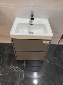 Crea 500mm Wall Hung Unit and Basin Matt Grey w/ Tap