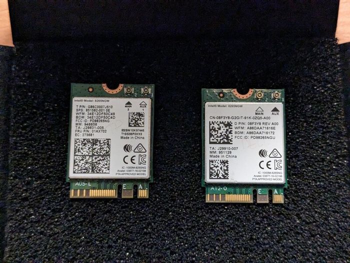 Intel 8265NGW laptop wi-fi & BT cards