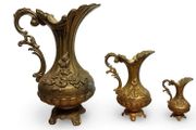 1950s vintage Italian pitcher vases set of three