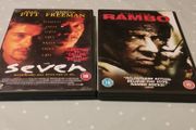 dvds for sale.  Rambo and seven.
