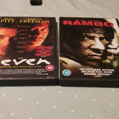 dvds for sale.  Rambo and seven.