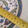 Handmade Hanging PLATE Manousakis Keramik Rodos Floral Vintage Plate from Greece Image 2