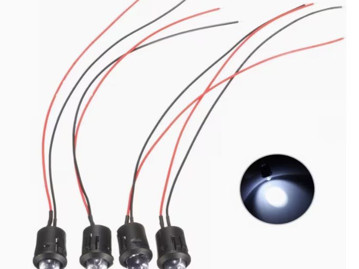 10pcs of New 12V 10Mm LED Diodes with Pre-Wired Connections for DIY Home