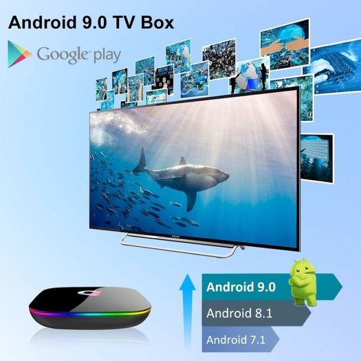 Brand New Android Tv Box, Q Plus 2gb Ram/16gb Rom H6 Quad-core Support 2.4ghz Wifi 6k Hdmi Dlna 3d Smart Tv Box