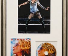 Madonna Framed Signed Photograph