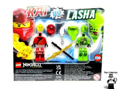 LEGO Ninjago Special Issue Kai VS Lasha Figures Limited Edition Twin Pack Brand New Sealed