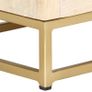 Bedside Cabinet Gold 40x30x50 cm Solid Mango Wood Image 7