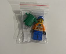 Lego City Construction Worker minifigure