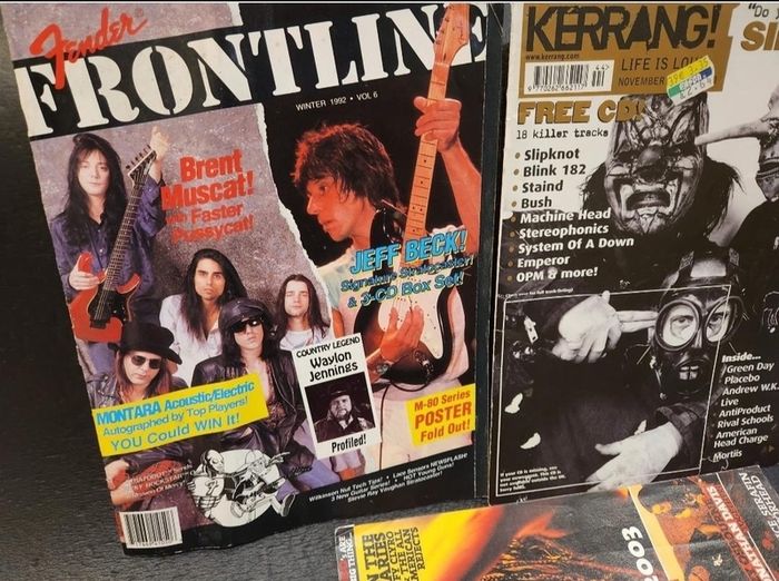Ozzy Osbourne Etc. Vintage Collection of Rock Guitar Magazines (Incl. 1 Sealed) - Two Binders Full