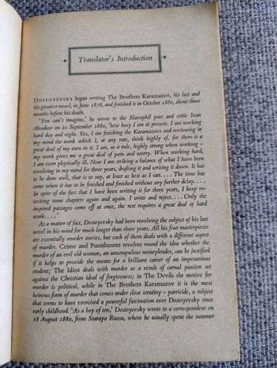 The Brothers Karamazov 1958 Fyodor Dostoevsky Penguin Classics in good overall condition see photos FREE STANDARD POSTAGE INCLUDED