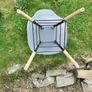 Grey plastic dining chairs Image 5