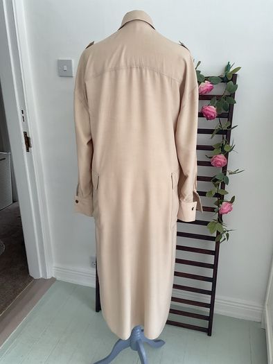 Bnwt beige long sleeve shirt style utility style pockets size 12