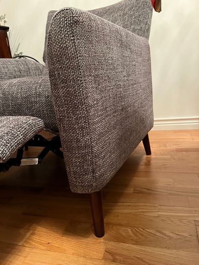 Recliner material chair