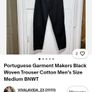 CLEARANCE - x2 Bundle - Brand New Portuguese Garment Makers Woven Trousers - Colour - Black - Size - Medium - RRP - 59.99 & Now Added - Primark Abstract Short Sleeve Summer Shirt - Size - Medium - Regular Fit - RRP - 18.00 Image 10