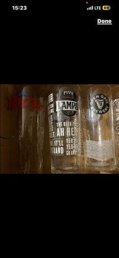 beer whiskey glasses