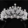 Beautiful Classy Crystal Pearl Bridal Tiaras Image 2