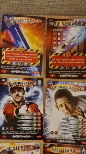 Dr Who Battles In Time Cards X 16.. In Good Condition.