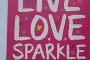 Live,Love,Sparkle.Inspirational sticker book, Book, Crafts