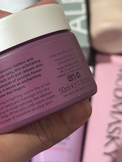 Brand new luxury body was, showed me polisher, body scrub new