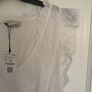 top Bnwt Stradivarius white broderie Anglaise size large summer top Image 10