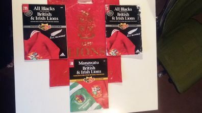 3 British & Irish Lions Rugby Programmes - New Zealand Tour 2005