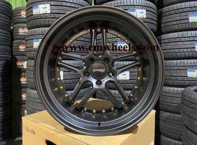 18" Inch Strom DS05 Drift Wheels 5x114.3 Nissan silvia skyline RX7 MX5 R32 R33 lexus IS200
