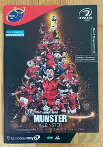 2016 Munster v Leinster - Guinness PRO12 Programme