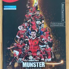 2016 Munster v Leinster - Guinness PRO12 Programme