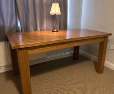 Solid Oak Extending Dining Table