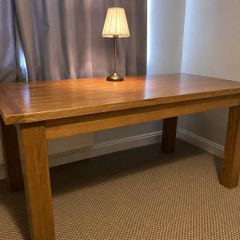 Solid Oak Extending Dining Table